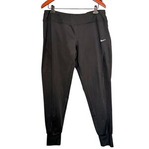 Nike Dri-FIT Thermal Running Pants Women XL Black Jogger 686925-010